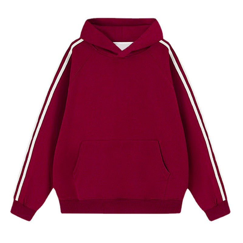 Wholesale Pure Cotton Retro Comfortable Sports Loose Casual Long-sleeved Hooded Clothes